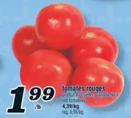 Marché Richelieu TOMATES ROUGES | RED TOMATOES offer