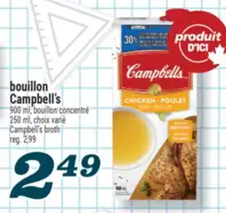 Marché Richelieu BOUILLON CAMPBELL'S | CAMPBELL'S BROTH offer