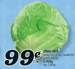 Marché Richelieu CHOU VERT | GREEN CABBAGE offer