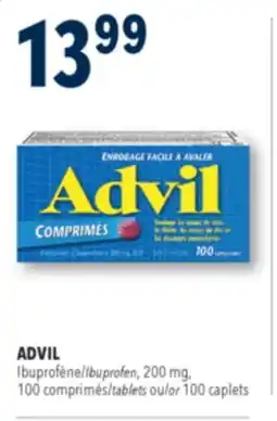 Familiprix ADVIL, Ibuprofen, 200 mg, 100 tablets or 100 caplets offer