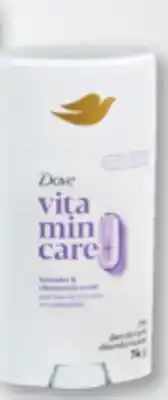 Familiprix DOVE, Vitamin care +, Selected deodorant, 74 g offer
