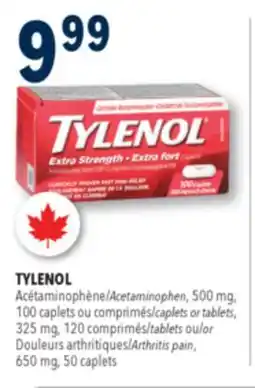 Familiprix TYLENOL, Acetaminophen, 500 mg, 100 caplets or tablets offer