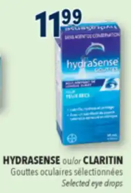Familiprix HYDRASENSE Selected eye drops offer
