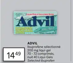 Brunet ADVIL Ibuprofène sélectionné offer