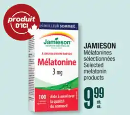 Jean Coutu JAMIESON Selected melatonin products offer