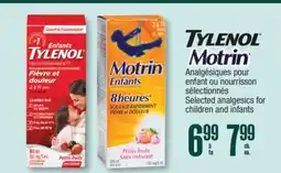 Jean Coutu TYLENOL, MOTRIN Selected analgesics for children and infants offer