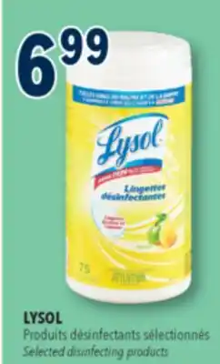 Familiprix LYSOL, Produits désinfectants sélectionnés offer