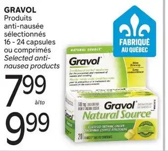 Brunet GRAVOL Produits anti-nausée sélectionnés offer