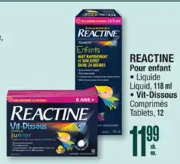 Jean Coutu REACTINE Pour enfant, Vit-Dissous offer