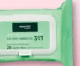 Familiprix ESSENTIEL Makeup remover wipes 3 in 1, 25 wipes offer