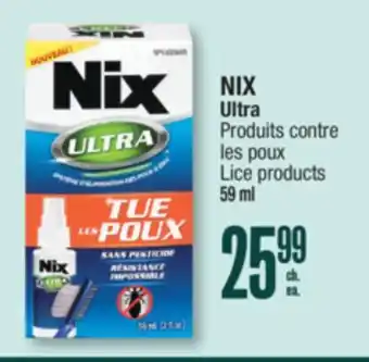 Jean Coutu NIX Ultra Lice products offer