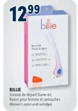 Familiprix BILLIE, Trousse de départ, Rasoir pour femme et cartouches offer
