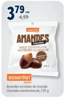 Familiprix ESSENTIEL SNACK, Chocolate covered almonds, 235 g offer