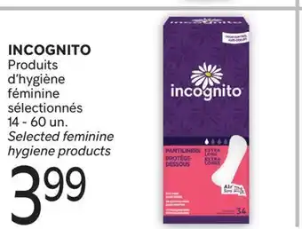 Brunet INCOGNITO Produits d'hygiène féminine sélectionnés offer