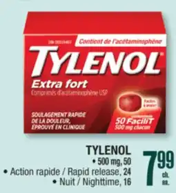 Jean Coutu TYLENOL Selected Products offer