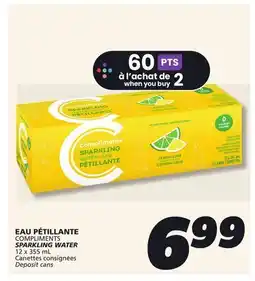 IGA COMPLIMENTS SPARKLING WATER offer