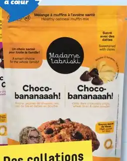 IGA MADAME LABRISKI COOKIE, MOIST BROWNIE, MUFFIN OR BANANA BREAD MIX offer