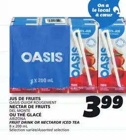 IGA OASIS FRUIT DRINK OR NECTAROR ICED TEA offer