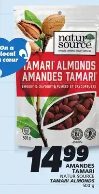 IGA NATUR SOURCE TAMARI ALMONDS offer