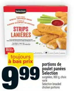 Super C Portions de poulet panées Selection | Selection breaded chicken portions offer