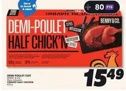 IGA BENNY & CO COOKED HALF CHICKEN offer