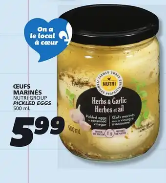IGA NUTRI GROUP PICKLED EGGS offer