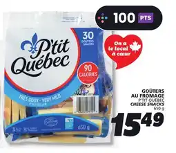 IGA P'TIT QUÉBEC CHEESE SNACKS offer