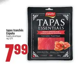 Marché Adonis TAPAS TRANCHÉS ESPUÑA | ESPUÑA SLICED TAPAS offer
