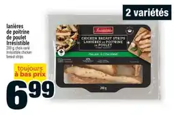 Super C lanières de poitrine de poulet Irrésistible | Irrésistible chicken breast strips offer