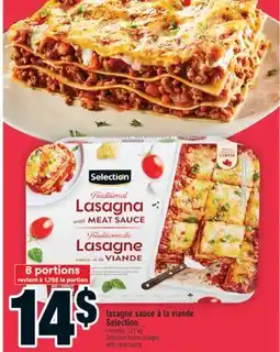 Super C lasagne sauce à la viande Selection | Selection frozen lasagna with meat sauce offer