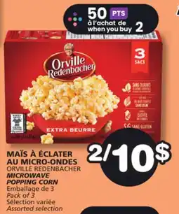 Marches Tradition ORVILLE REDENBACHER MICROWAVE POPPING CORN offer
