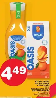 Marches Tradition OASIS REFRIGERATED FRUIT JUICE OR SMOOTHIE offer