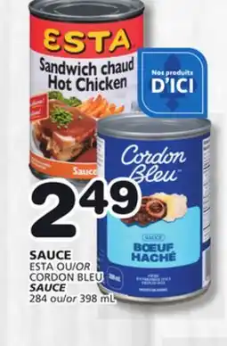 Marches Tradition ESTA, CORDON BLEU SAUCE offer