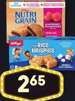 Marches Tradition KELLOGG'S SPECIAL K (125 g), NUTRI-GRAIN () RICE KRISPIES () TARTS offer