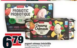 Super C Yogourt crémeux Irrésistible | Irrésistible creamy yogurt offer
