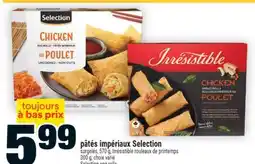 Super C PÂTÉS IMPÉRIAUX SELECTION | SELECTION EGG ROLLS offer
