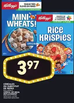 Marches Tradition KELLOGG'S CEREAL OR MEAL REPLACEMENT offer