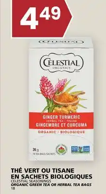 Rachelle-Bery Grocery CELESTIAL SEASONINGS ORGANIC GREEN TEA OR HERBAL TEA BAGS offer
