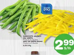 Marches Tradition WAX OR GREEN BEANS offer