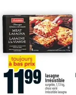 Super C lasagne Irrésistible | Irrésistible lasagna offer