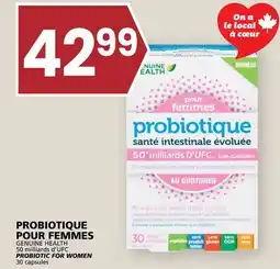Rachelle-Bery Grocery GENUINE HEALTH 50 milliards d'UFC PROBIOTIC FOR WOMEN offer