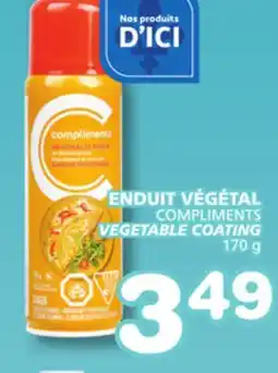 Marches Tradition COMPLIMENTS VEGETABLE COATING offer