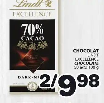 Marches Tradition LINDT EXCELLENCE CHOCOLATE offer