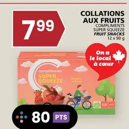 Rachelle-Bery Grocery COMPLIMENTS SUPER SQUEEZE FRUIT SNACKS offer