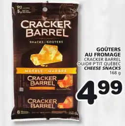 Marches Tradition CRACKER BARREL OR P'TIT QUÉBEC CHEESE SNACKS offer