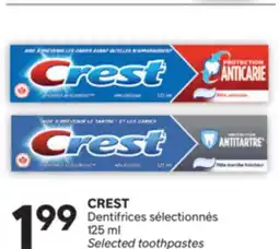 Brunet CREST Dentifrices sélectionnés offer