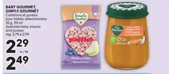 Brunet BABY GOURMET, SIMPLY GOURMET Collations et purées pour bébés sélectionnées offer