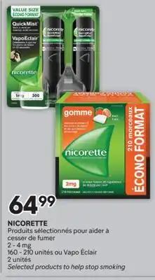 Brunet NICORETTE Produits sélectionnés pour aider à cesser de fumer 2-4 mg offer