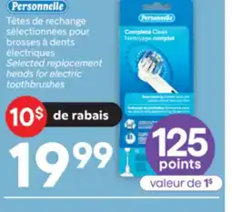Brunet PERSONNELLE Têtes de rechange sélectionnées pour brosses à dents électriques offer