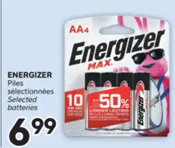 Brunet ENERGIZER Piles sélectionnées offer